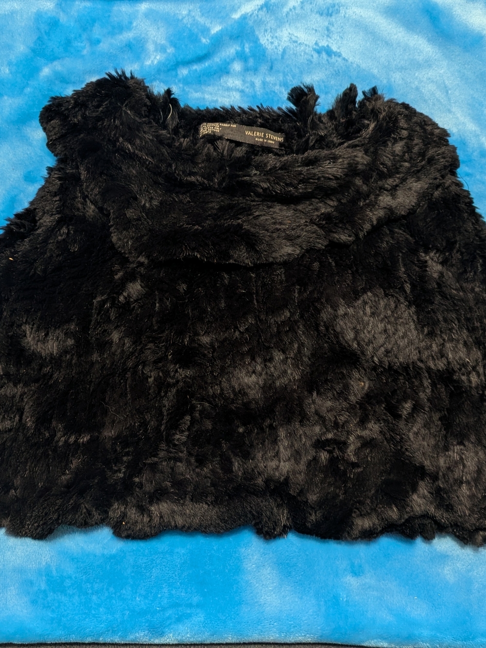 🖤 Lux Black Rabbit Fur Capelet 🖤